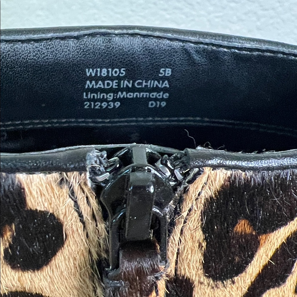 Cole Haan Joanna Leopard Animal Print Calf Hair Boot Size 5 - Picture 12 of 12